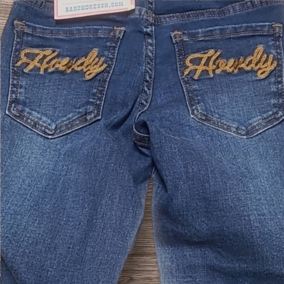 NWT LITTLE GIRL'S RANCH DRESS'N HOWDY JEANS - Picture 4 of 8